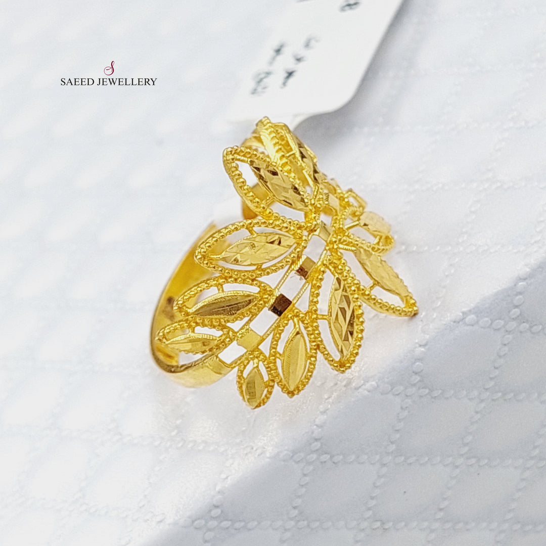 21K Gold Spike Ring by Saeed Jewelry - Image 4