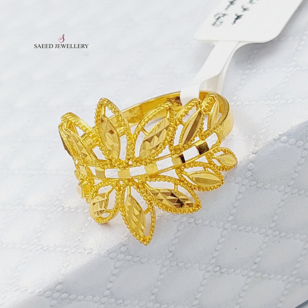 21K Gold Spike Ring by Saeed Jewelry - Image 1