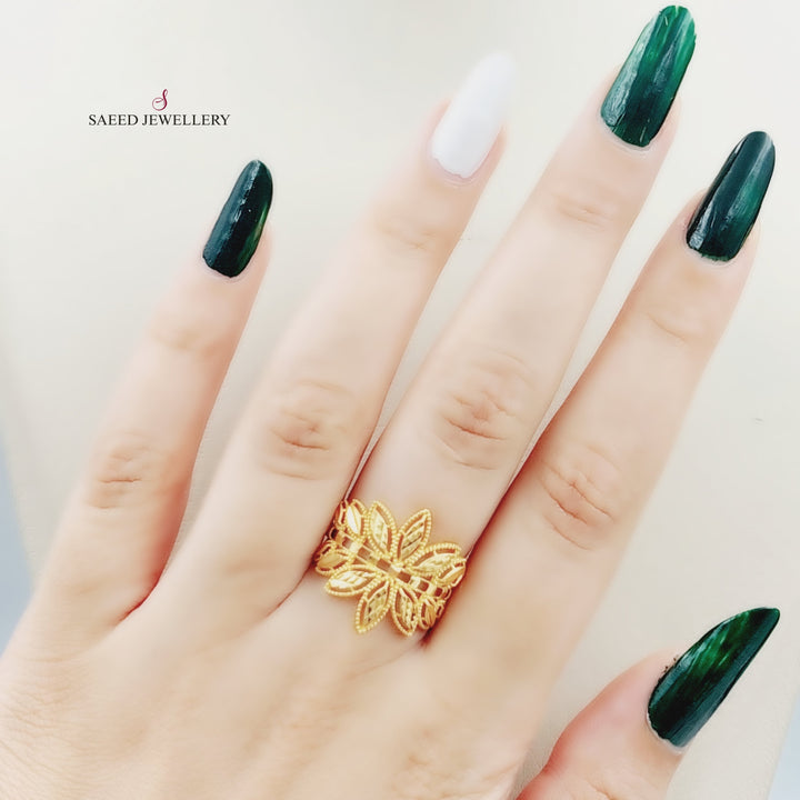 21K Gold Spike Ring by Saeed Jewelry - Image 2