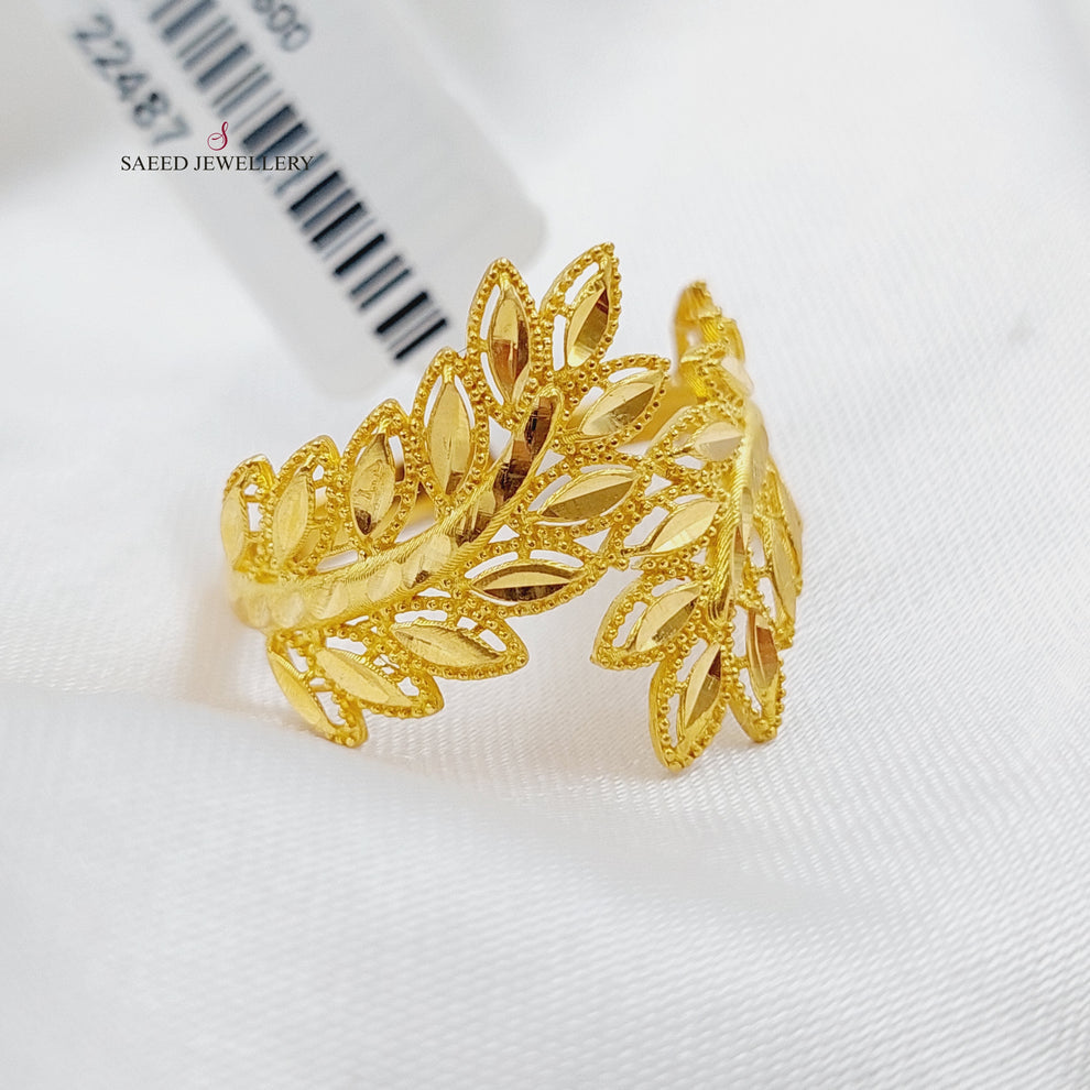 21K Gold Spike Ring by Saeed Jewelry - Image 3