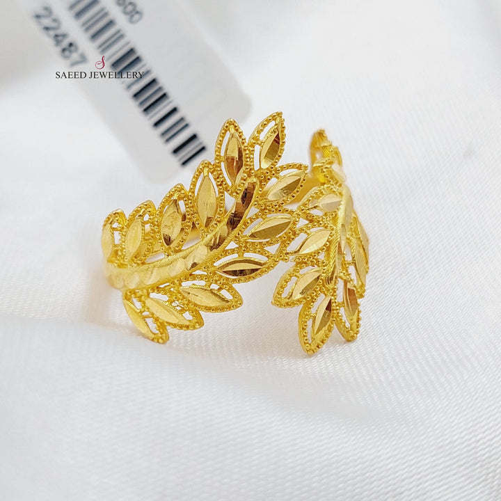 21K Gold Spike Ring by Saeed Jewelry - Image 3