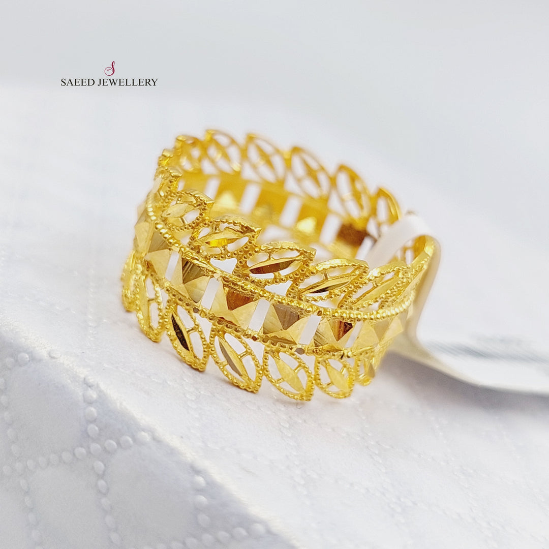 21K Gold Spike Ring by Saeed Jewelry - Image 4