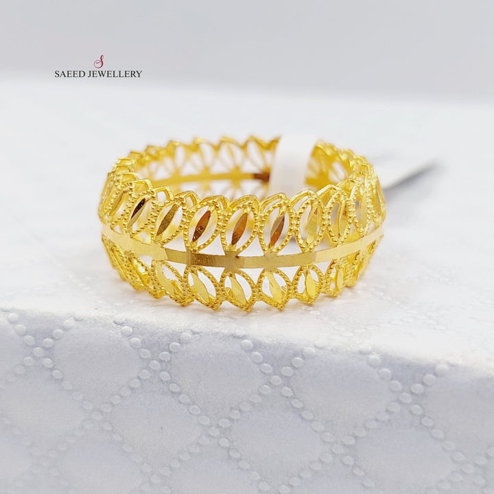 21K Gold Spike Ring by Saeed Jewelry - Image 2