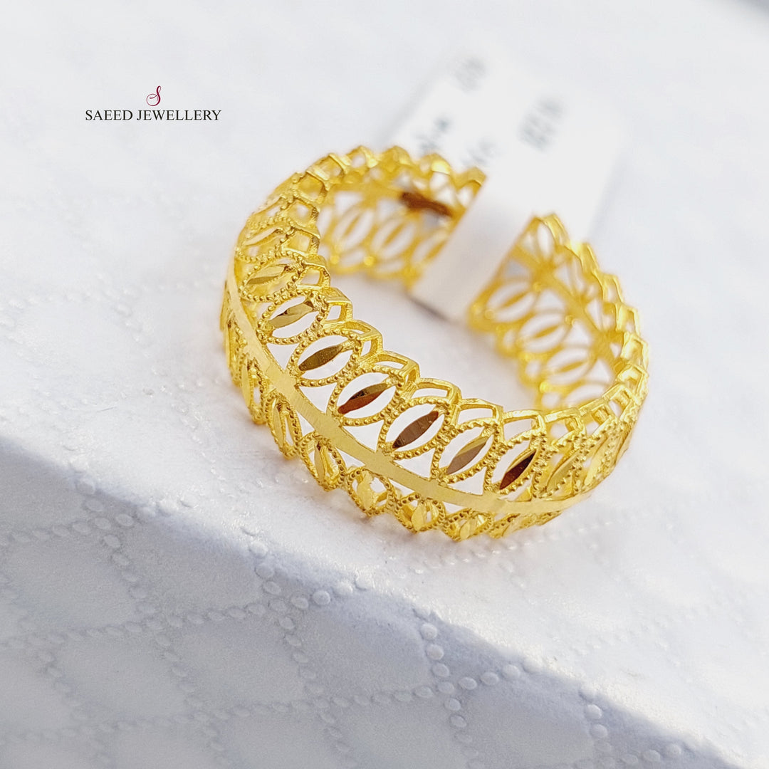 21K Gold Spike Ring by Saeed Jewelry - Image 3