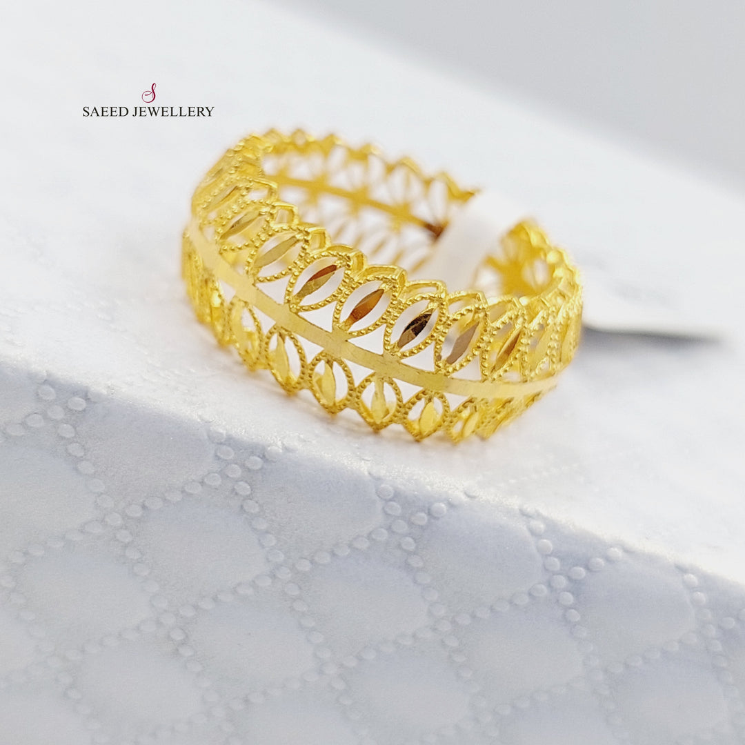 21K Gold Spike Ring by Saeed Jewelry - Image 4