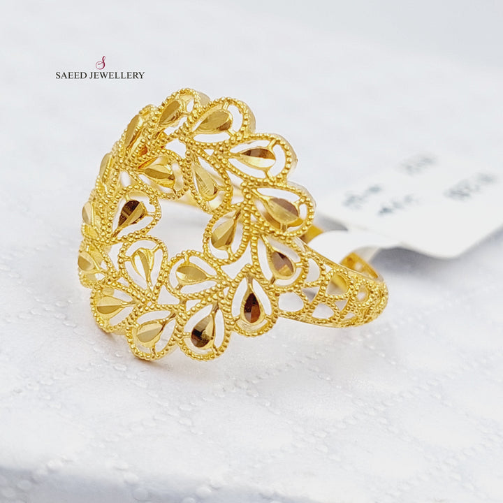 21K Gold Spike Ring by Saeed Jewelry - Image 2