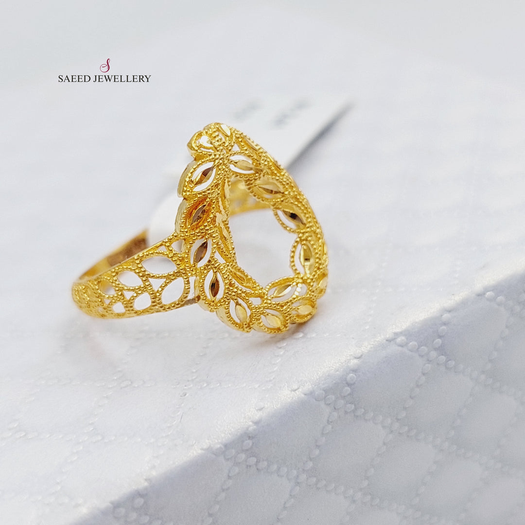 21K Gold Spike Ring by Saeed Jewelry - Image 2