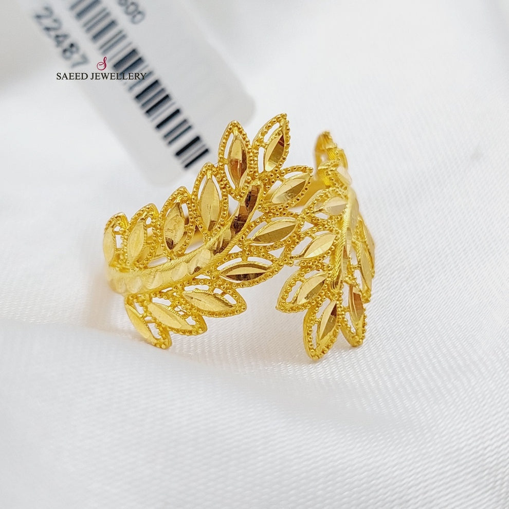 21K Gold Spike Ring by Saeed Jewelry - Image 3