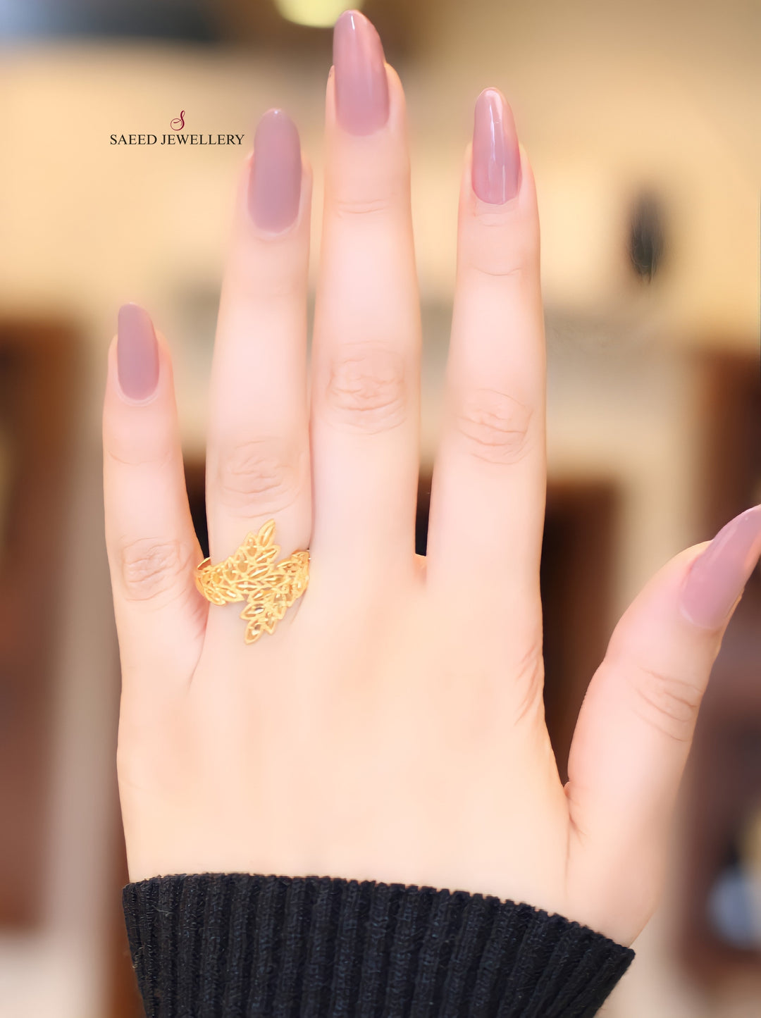 21K Gold Spike Ring by Saeed Jewelry - Image 5