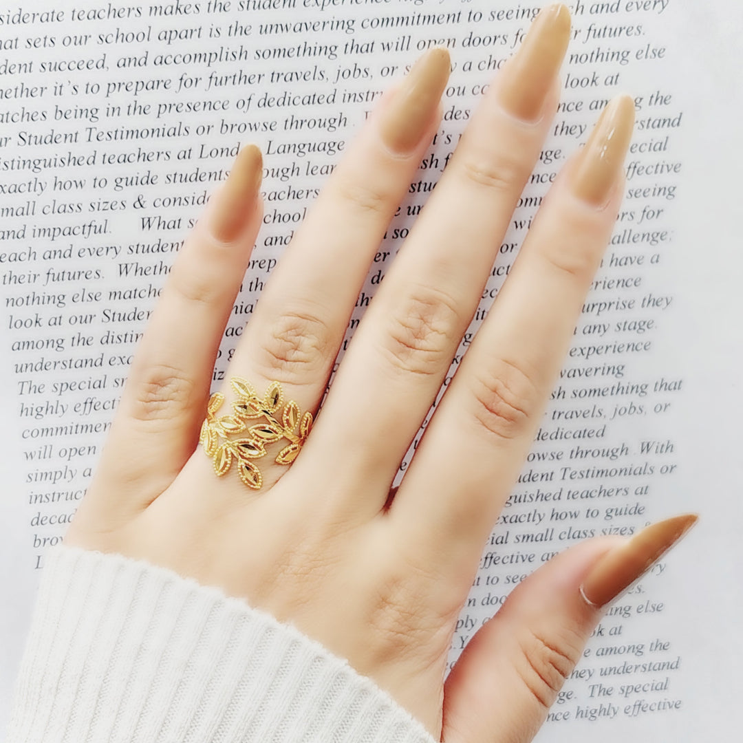 21K Gold Spike Ring by Saeed Jewelry - Image 2