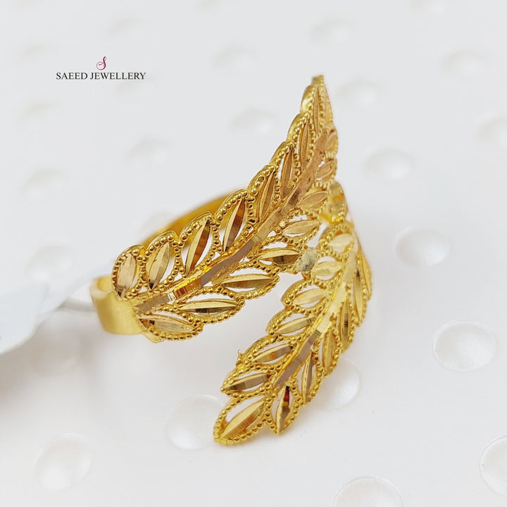 21K Gold Spike Ring by Saeed Jewelry - Image 3