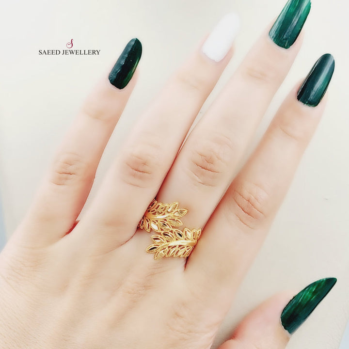 21K Gold Spike Ring by Saeed Jewelry - Image 2