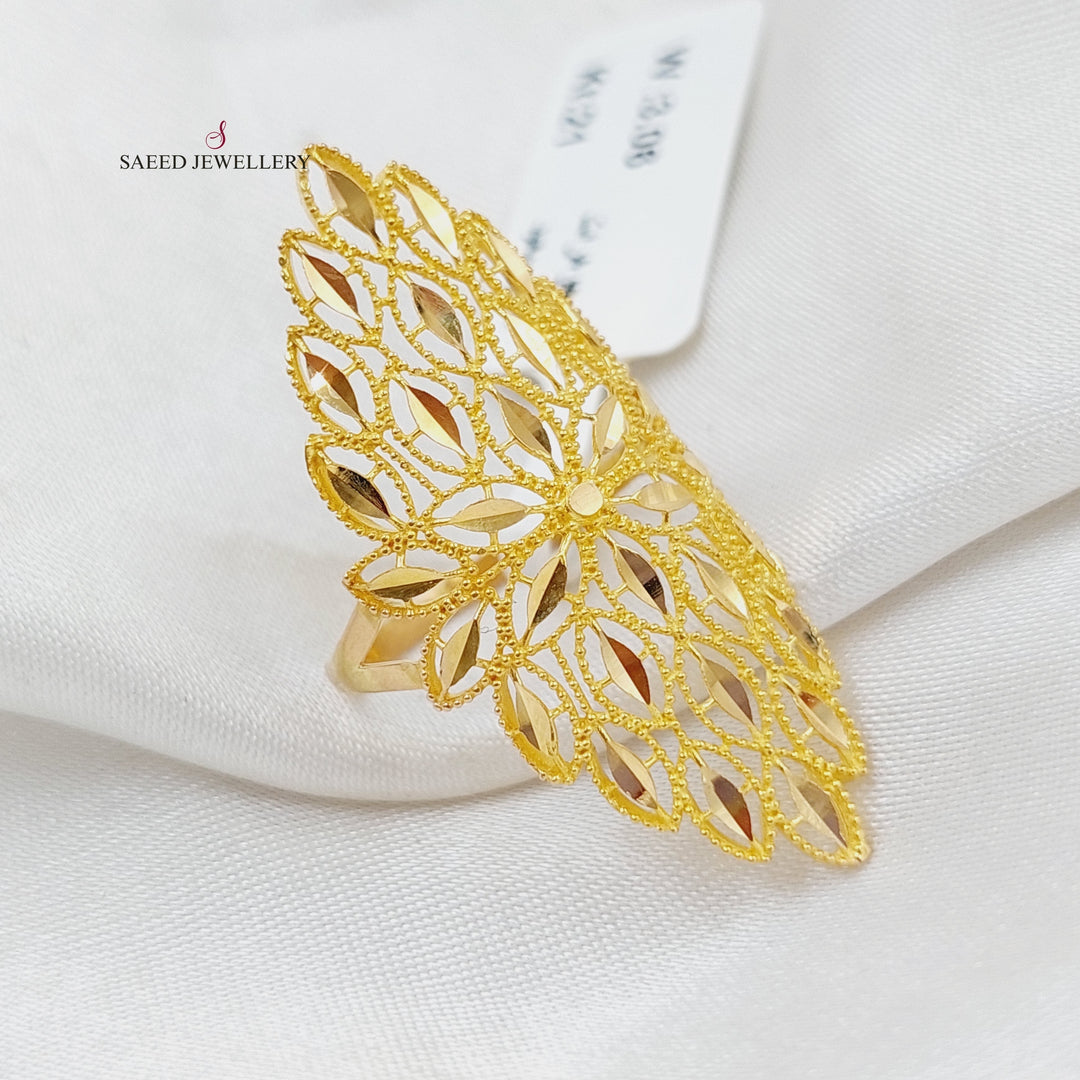 21K Gold Spike Ring by Saeed Jewelry - Image 4