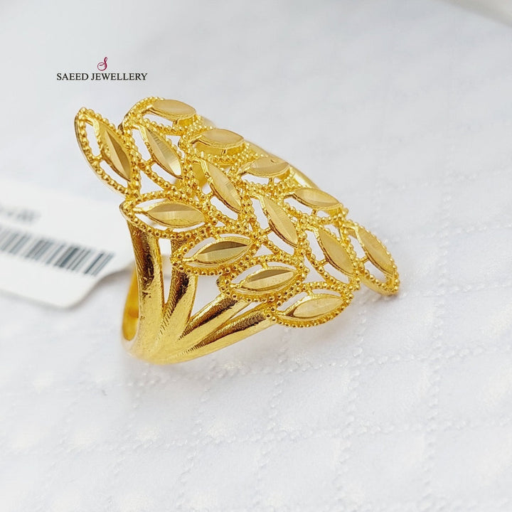 21K Gold Spike Ring by Saeed Jewelry - Image 3