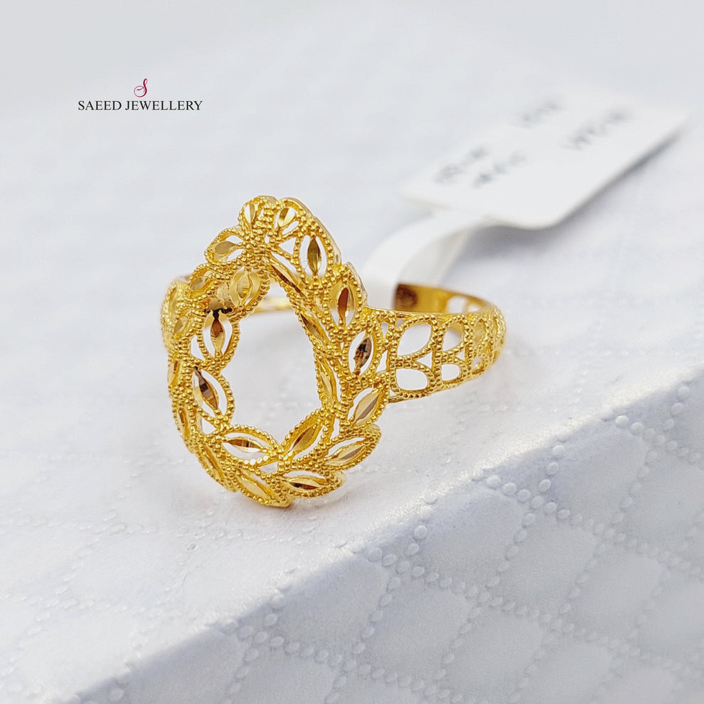 21K Gold Spike Ring by Saeed Jewelry - Image 1