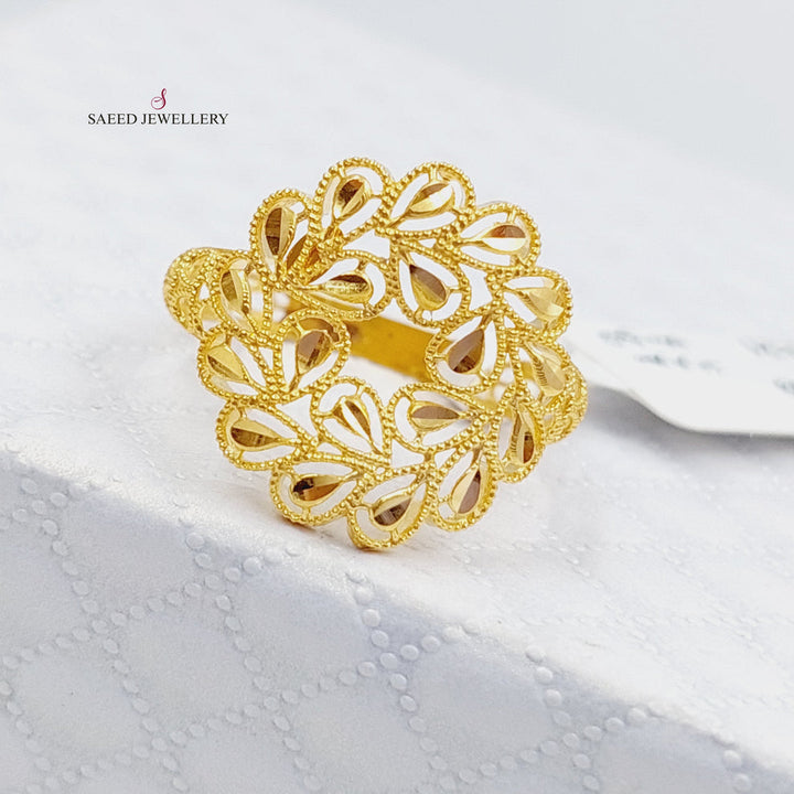 21K Gold Spike Ring by Saeed Jewelry - Image 3