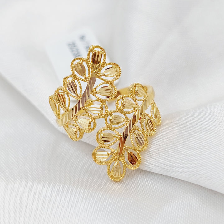 21K Gold Spike Ring by Saeed Jewelry - Image 3