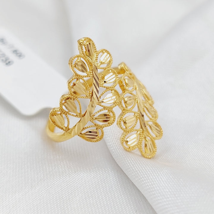 21K Gold Spike Ring by Saeed Jewelry - Image 4