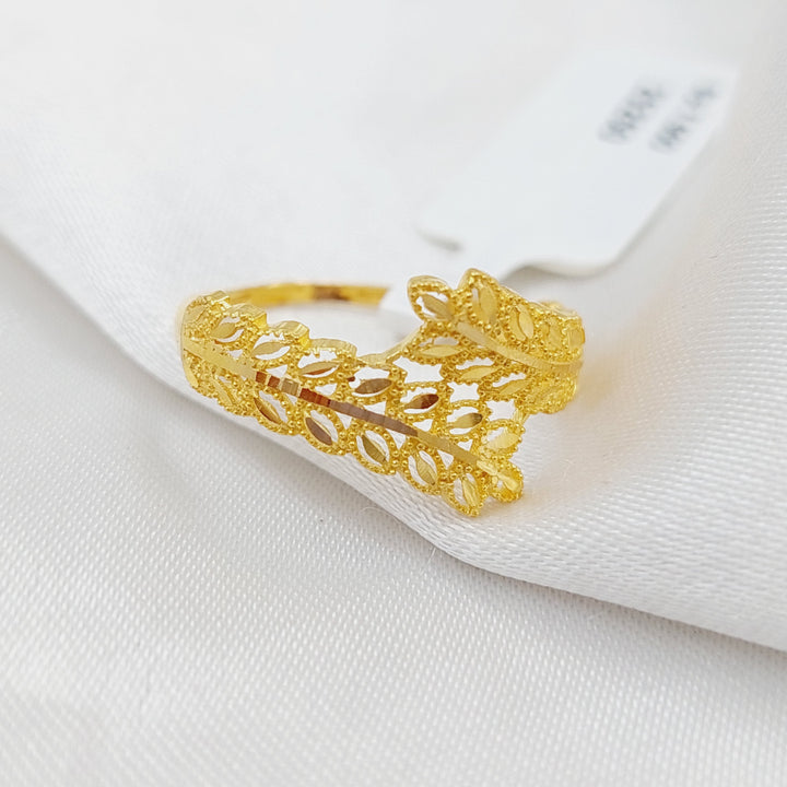 21K Gold Spike Ring by Saeed Jewelry - Image 6