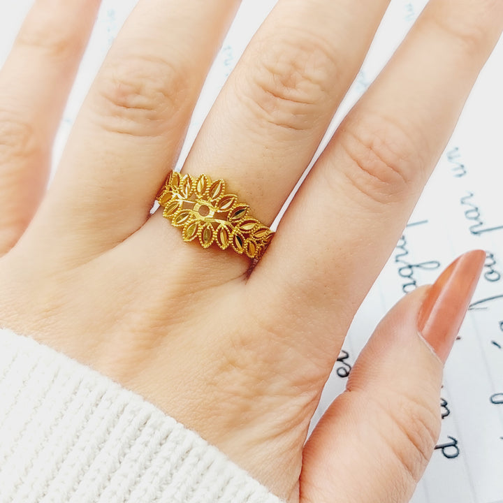 21K Gold Spike Ring by Saeed Jewelry - Image 5