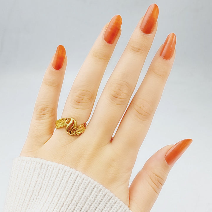 21K Gold Spike Ring by Saeed Jewelry - Image 2