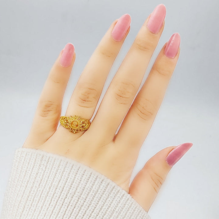 21K Gold Spike Ring by Saeed Jewelry - Image 8