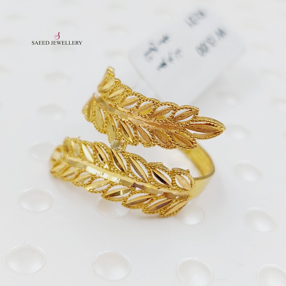 21K Gold Spike Ring by Saeed Jewelry - Image 3