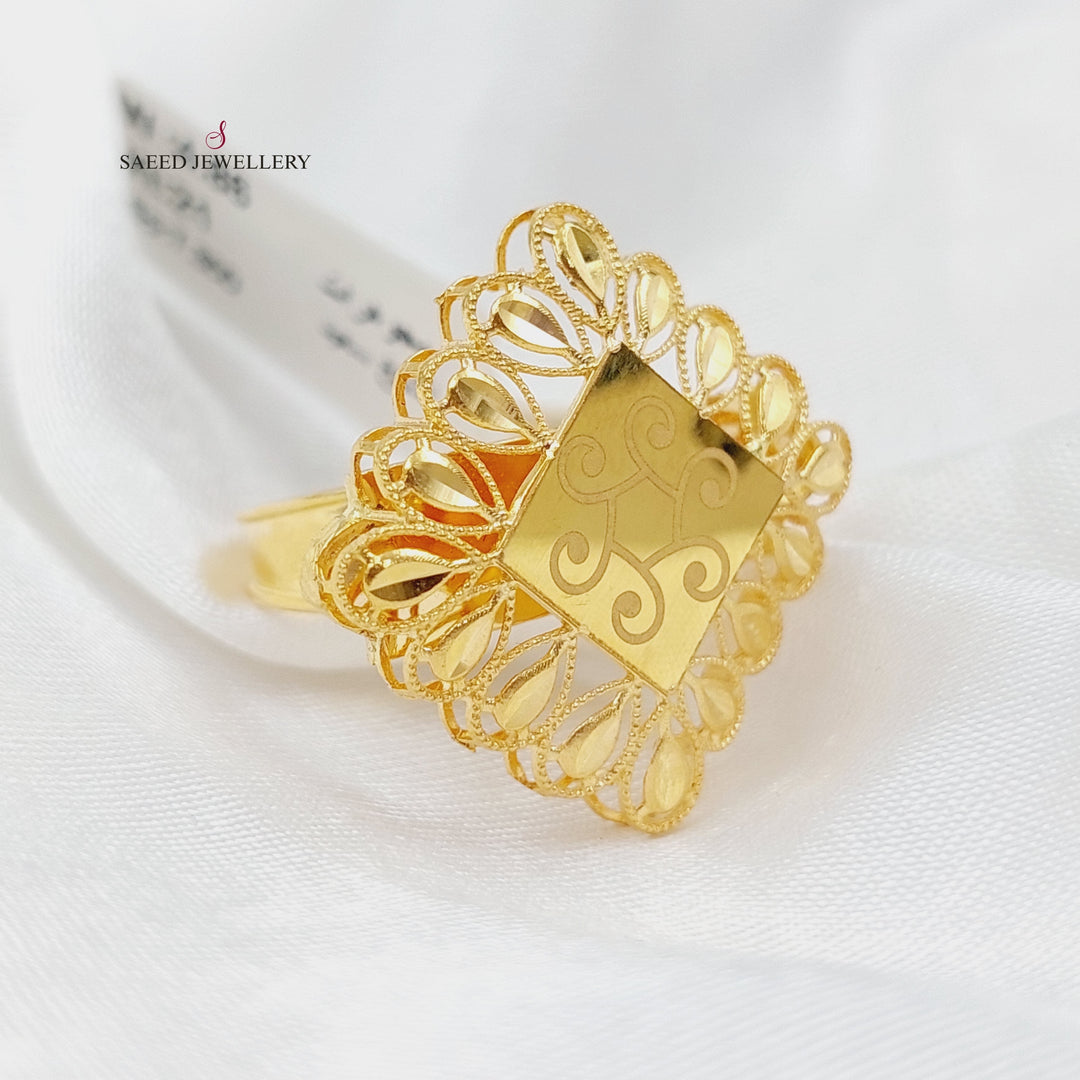 21K Gold Spike Ring by Saeed Jewelry - Image 1