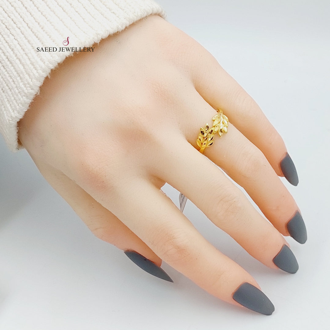 21K Gold Spike Ring by Saeed Jewelry - Image 2