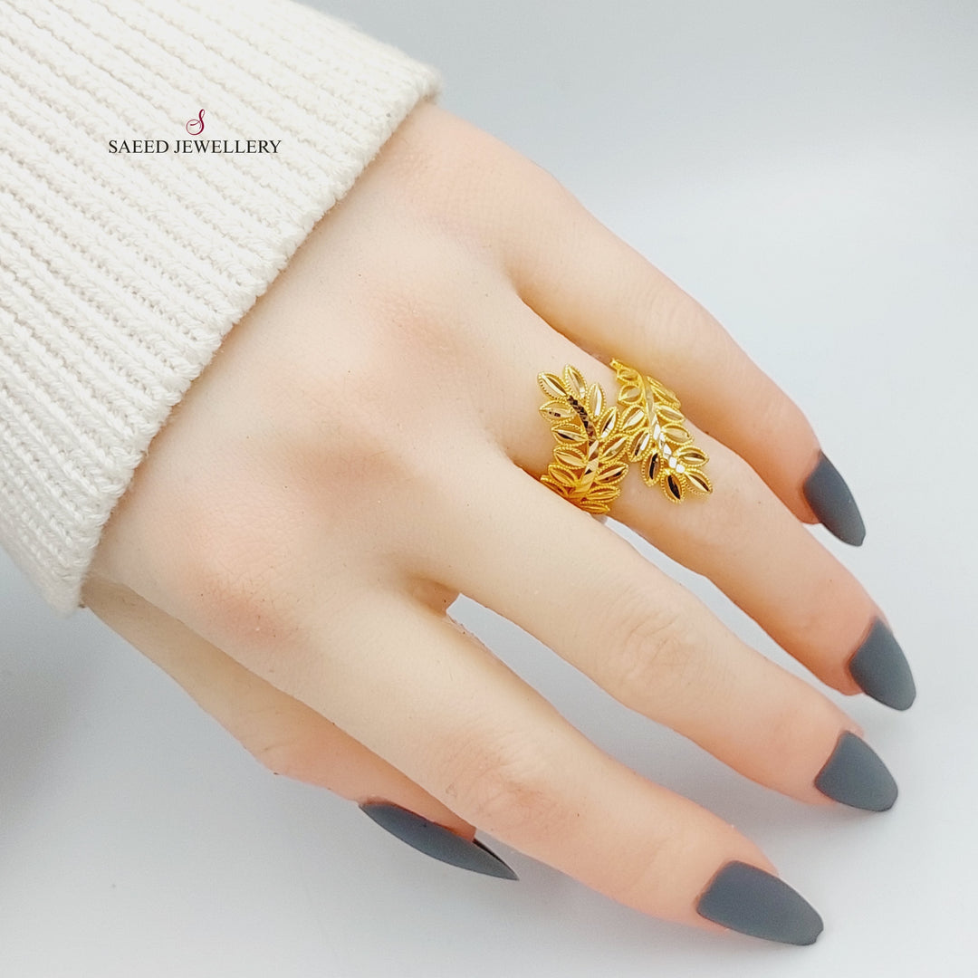 21K Gold Spike Ring by Saeed Jewelry - Image 2