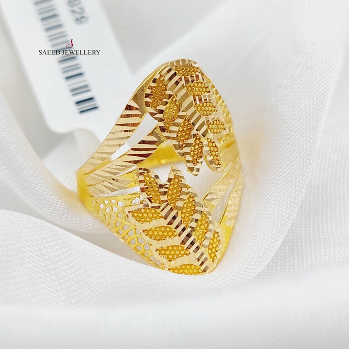 21K Gold Spike Ring by Saeed Jewelry - Image 1