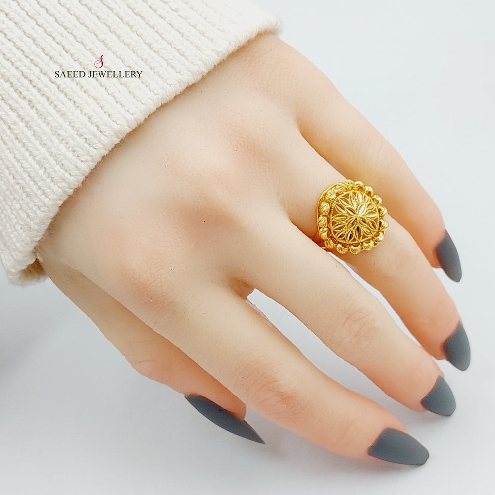 21K Gold Spike Ring by Saeed Jewelry - Image 2