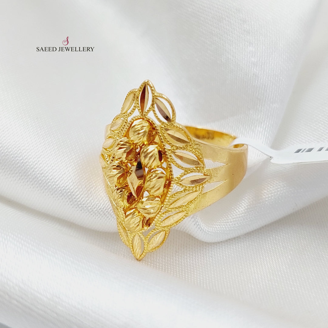 21K Gold Spike Ring by Saeed Jewelry - Image 4