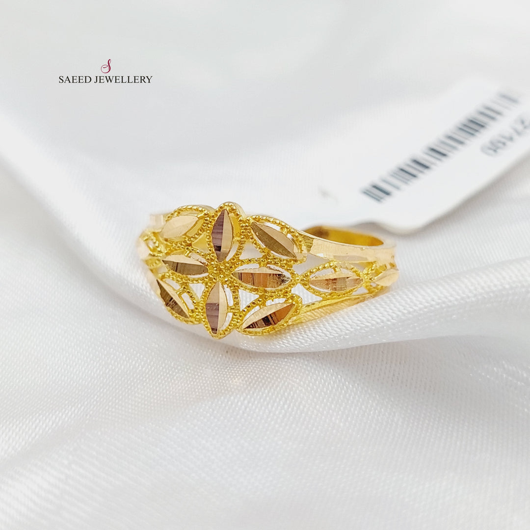 21K Gold Spike Ring by Saeed Jewelry - Image 2