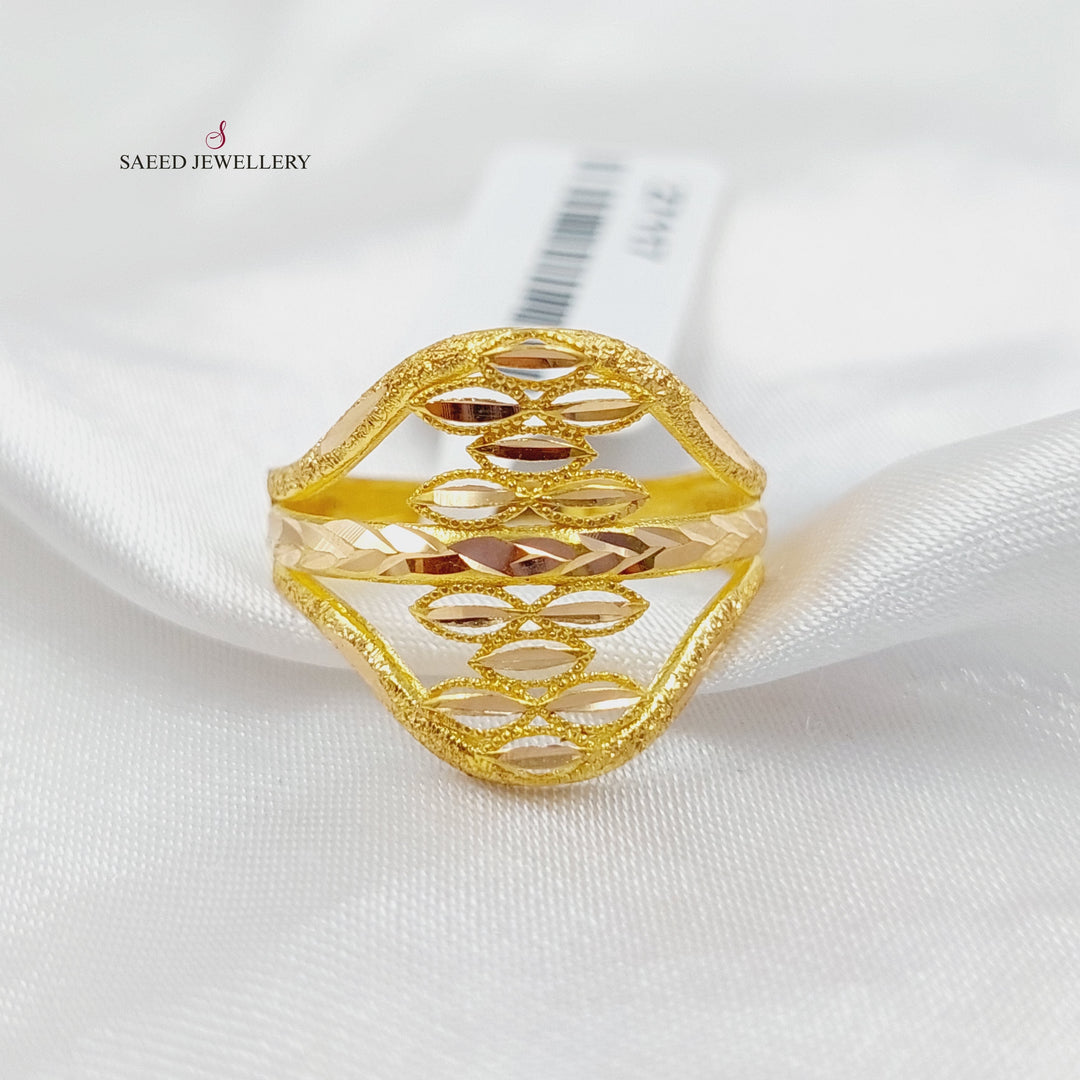 21K Gold Spike Ring by Saeed Jewelry - Image 4