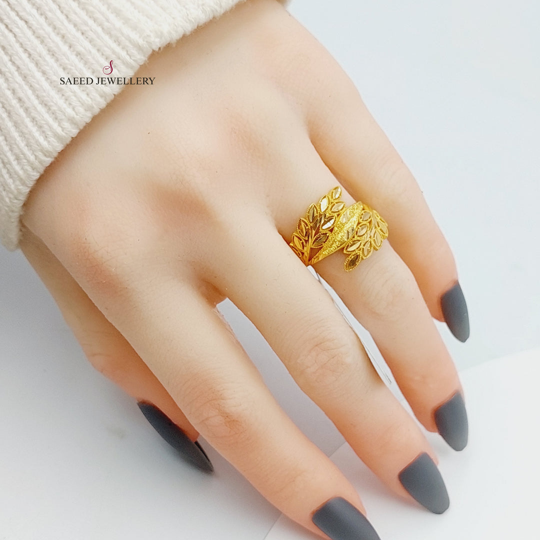 21K Gold Spike Ring by Saeed Jewelry - Image 2