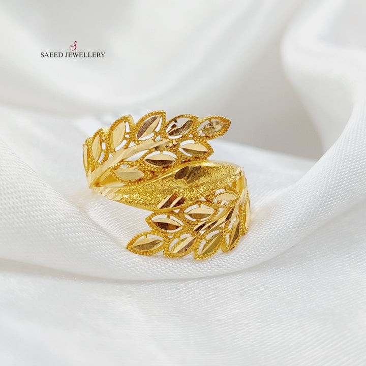 21K Gold Spike Ring by Saeed Jewelry - Image 5