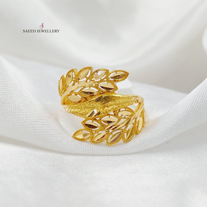 21K Gold Spike Ring by Saeed Jewelry - Image 1