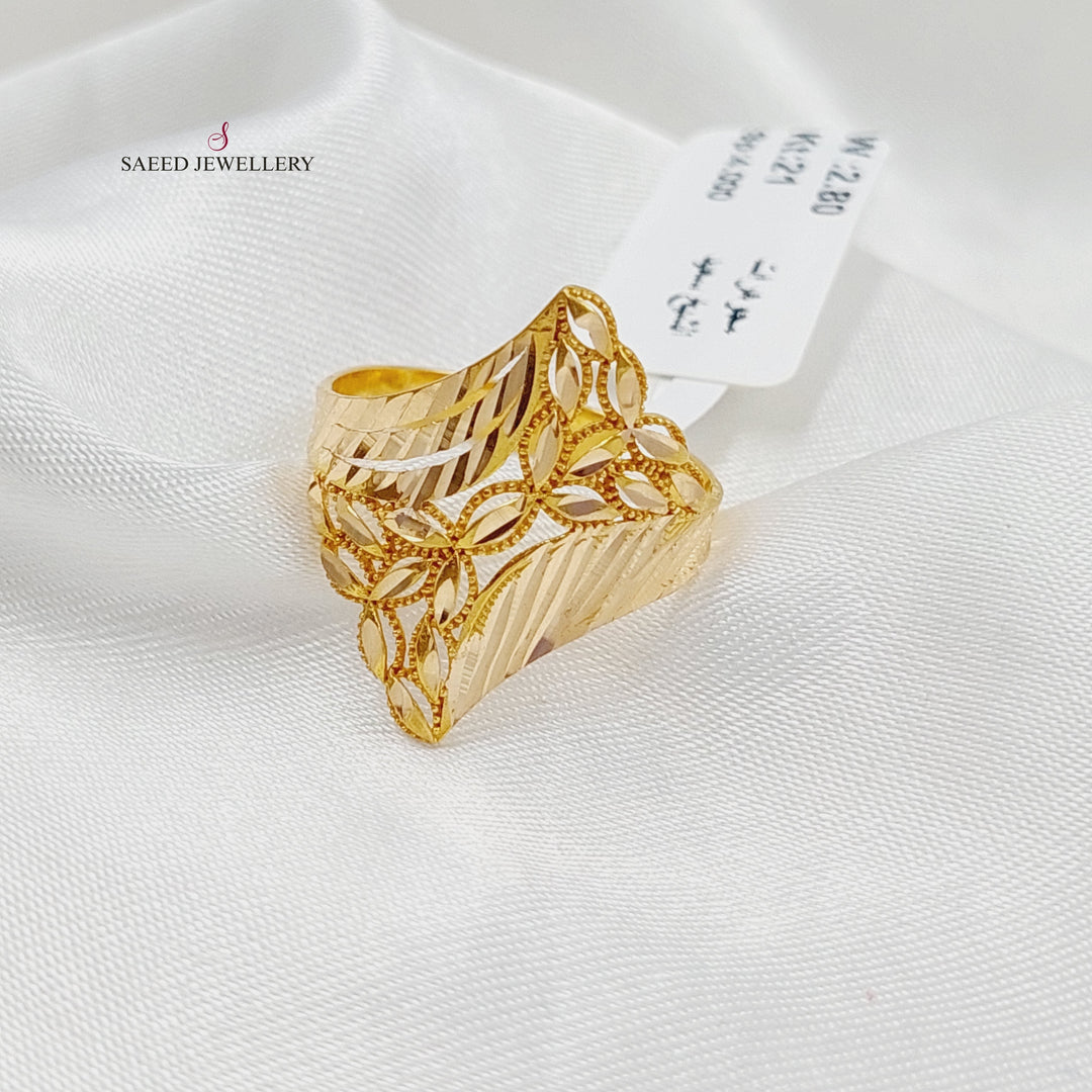 21K Gold Spike Ring by Saeed Jewelry - Image 4