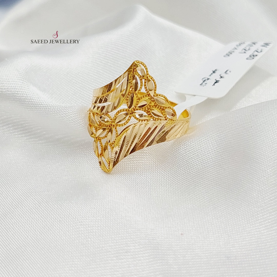 21K Gold Spike Ring by Saeed Jewelry - Image 5