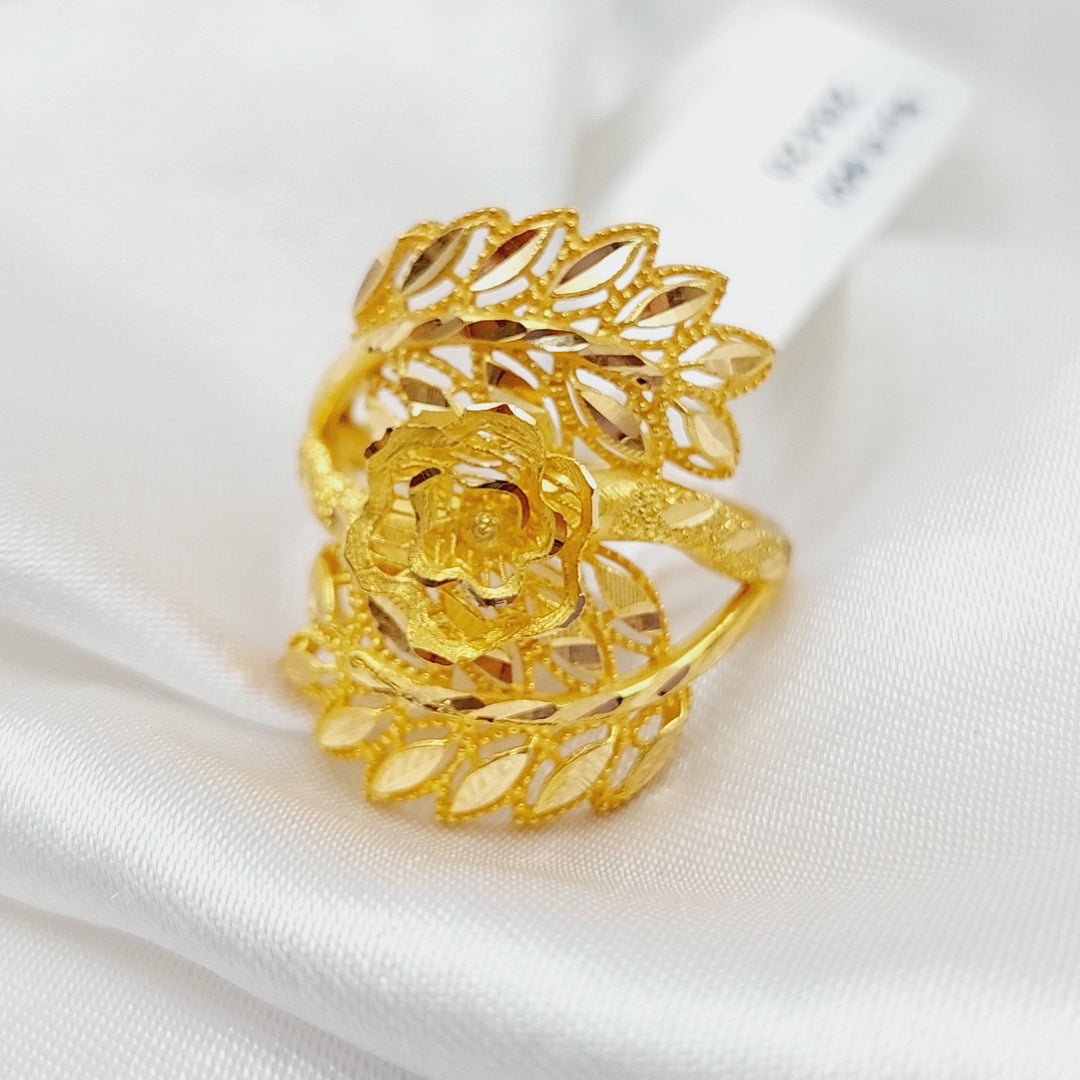 21K Gold Spike Ring Rose by Saeed Jewelry - Image 1