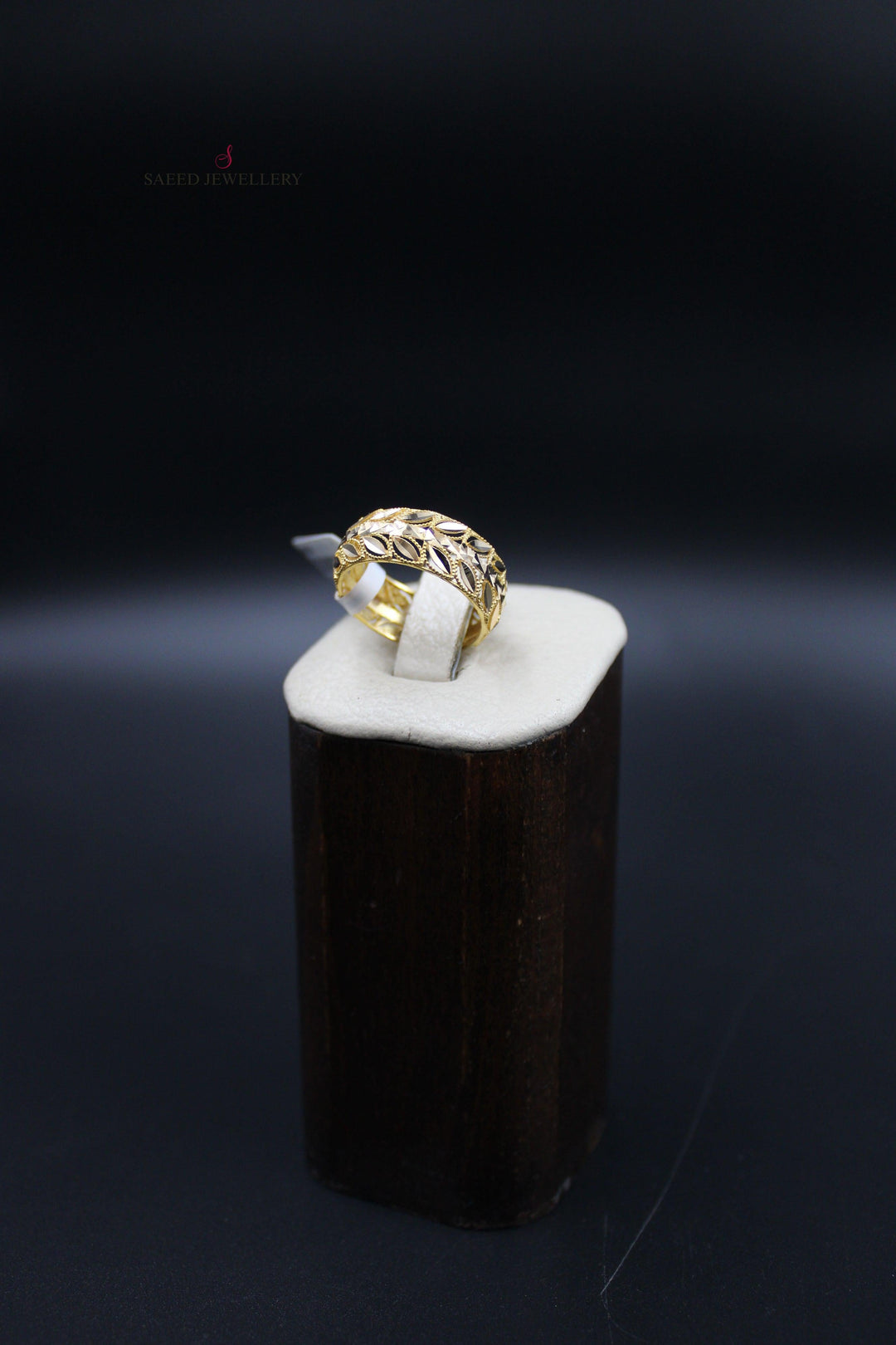 21K Gold Spike Wedding Ring by Saeed Jewelry - Image 11