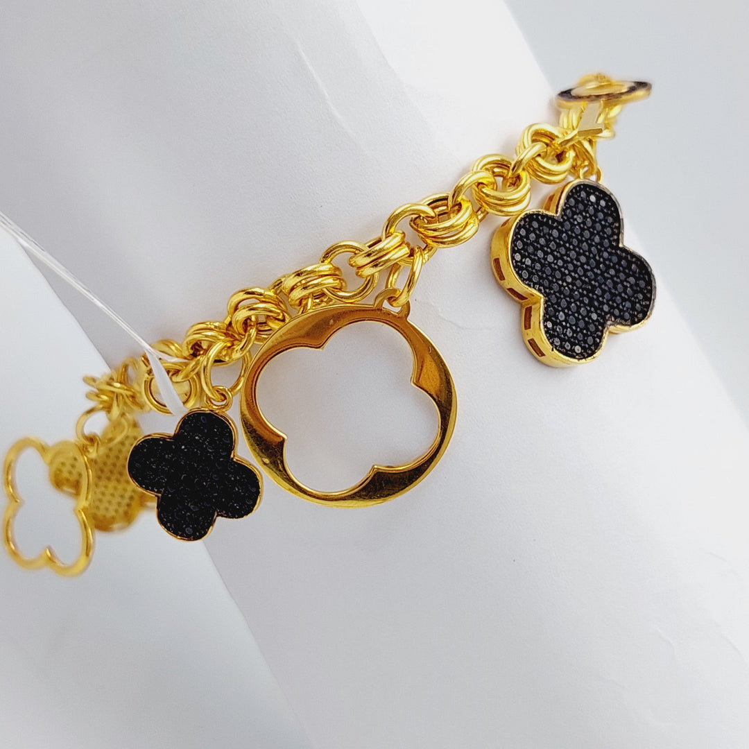 21K Gold 21K Clover Bracelet by Saeed Jewelry - Image 7