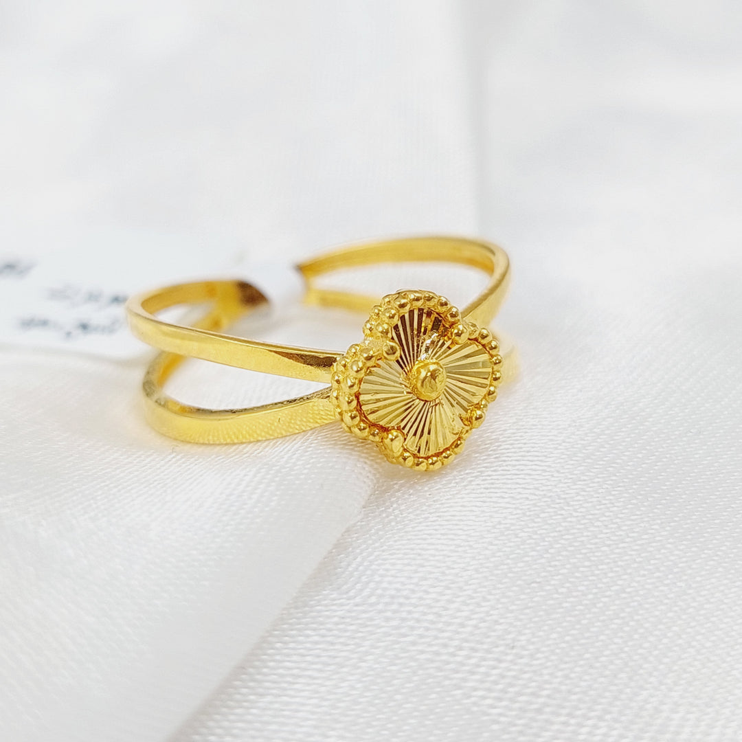 21K Gold 21K Clover Ring by Saeed Jewelry - Image 3