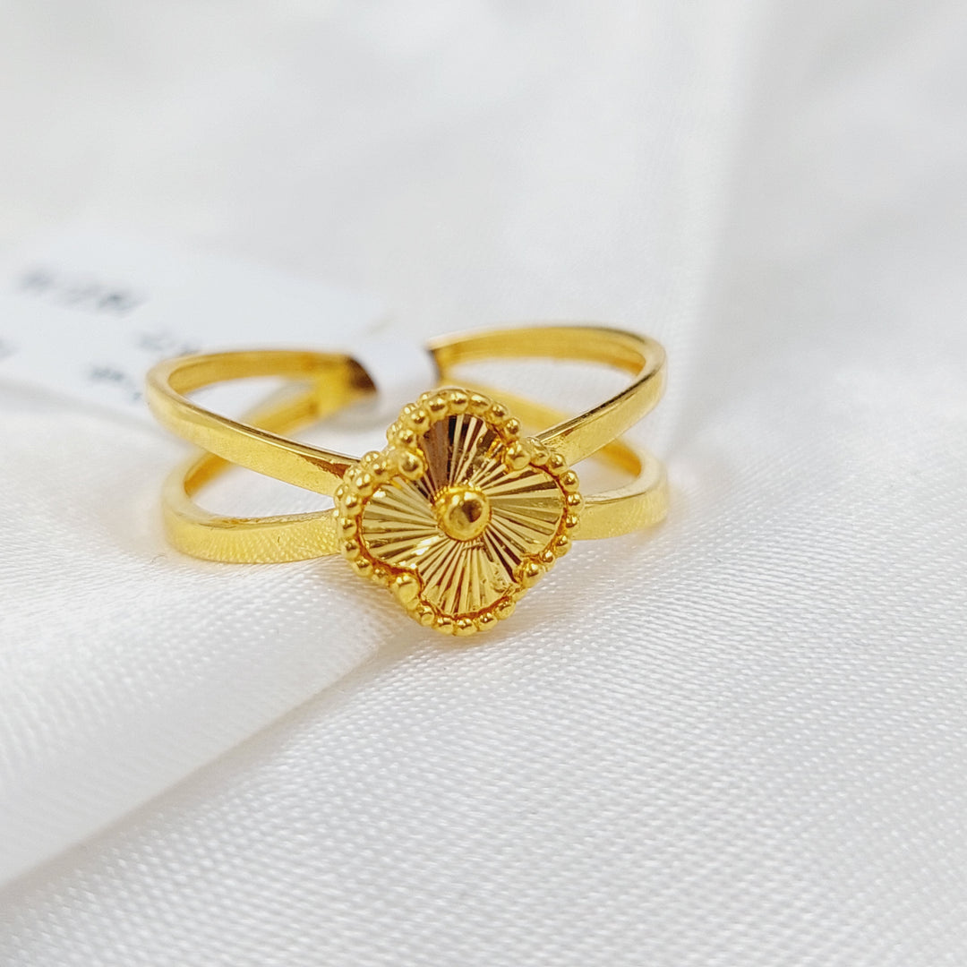 21K Gold 21K Clover Ring by Saeed Jewelry - Image 4