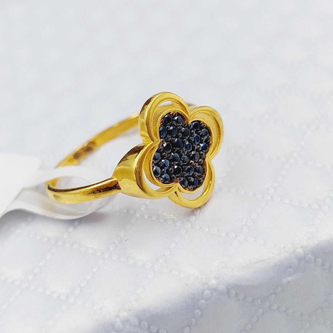 21K Gold 21K Clover Ring by Saeed Jewelry - Image 3