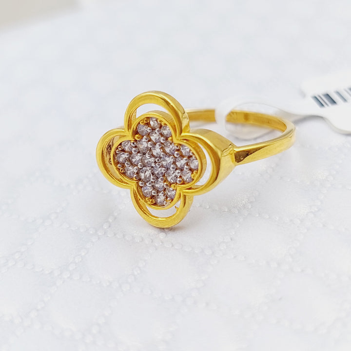 21K Gold 21K Clover Ring by Saeed Jewelry - Image 3