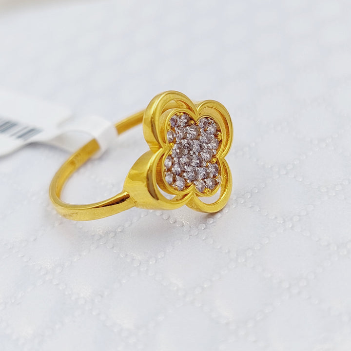 21K Gold 21K Clover Ring by Saeed Jewelry - Image 4