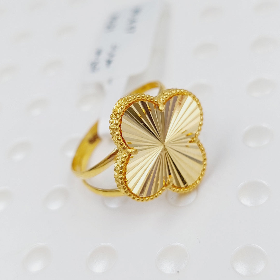 21K Gold 21K Clover Ring by Saeed Jewelry - Image 6