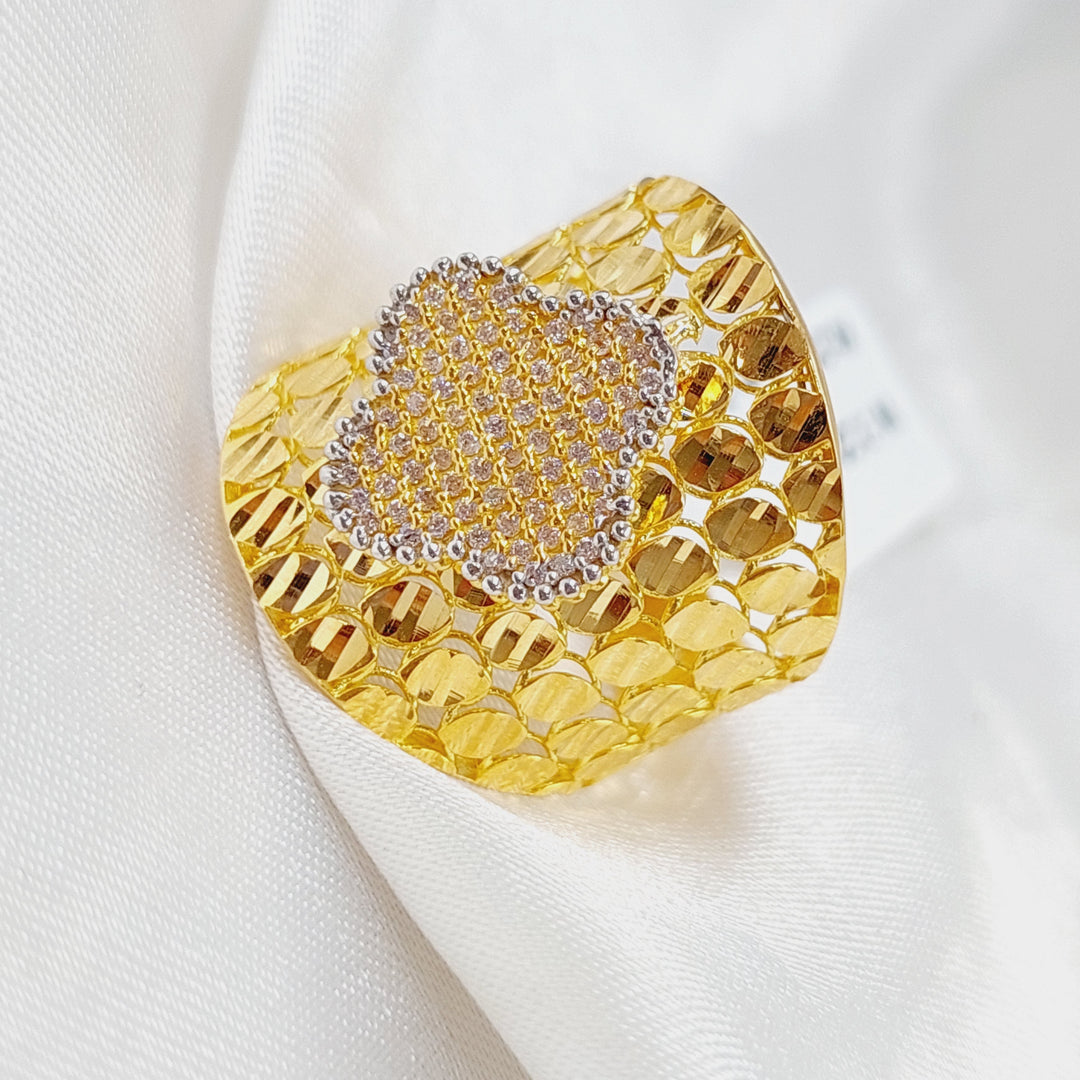 21K Gold 21K Clover Ring by Saeed Jewelry - Image 4